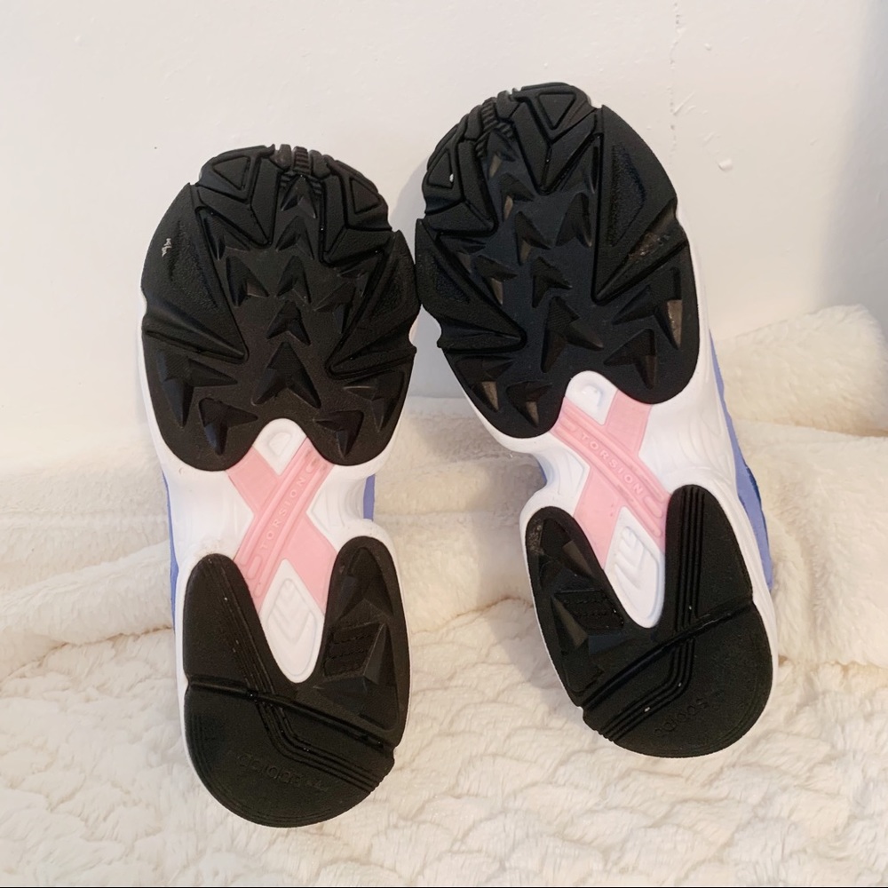 adidas Womens 7.5 Triple Blue Falcon Sneakers - Picture 8 of 9
